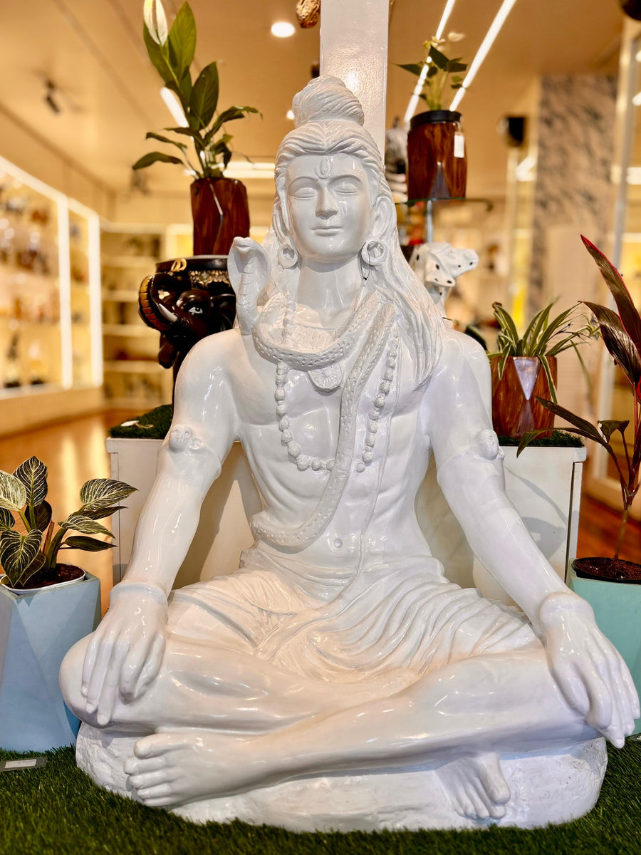 Stunning Lord Shiva Adiyogi Statue For Home, Garden, Office FRP Decor