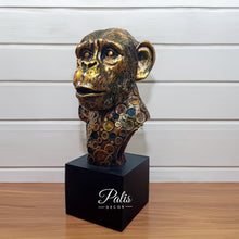 Load image into Gallery viewer, CHIMPANZEE FACE ON BASE