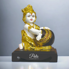 Load image into Gallery viewer, Gold plated Krishna Makhan Chor 808