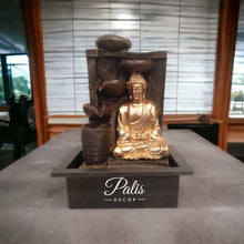 Load image into Gallery viewer, 4 Lamp Buddha Fountain