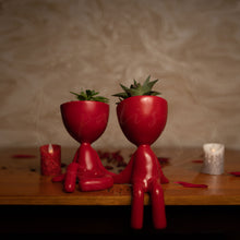 Load image into Gallery viewer, Yoga Planters Cheery Red (Set of 2)