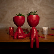 Load image into Gallery viewer, Yoga Planters Cheery Red (Set of 2)