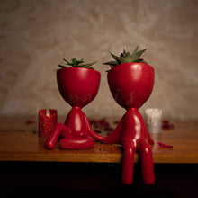 Load image into Gallery viewer, Yoga Planters Cheery Red (Set of 2)