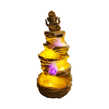 Load image into Gallery viewer, Spiral Ganesha Fountain Sand Stone