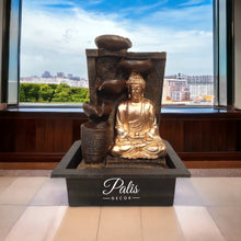 Load image into Gallery viewer, 4 Lamp Buddha Fountain