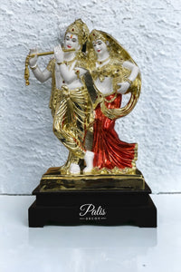 MATKI RK 612 RADHA KRISHNA MATKA STATUE ON WOODEN BASE